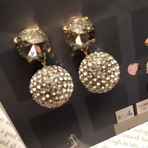 JCrew sparkle drop earrings